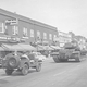 A veterans day parade going through the city’s business district in the 1950s.